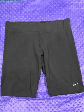 Nike Black Women's Bike Shorts with Swoosh